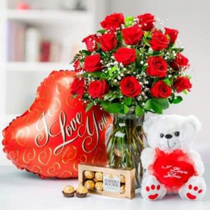 Red delight flower bouquet