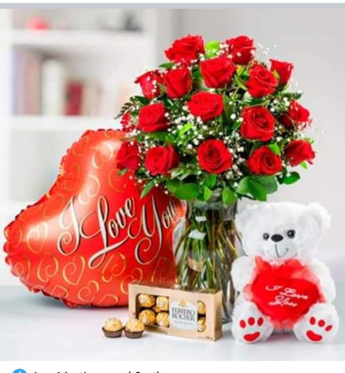 Red delight flower bouquet