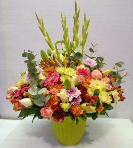 Flower vase lilies