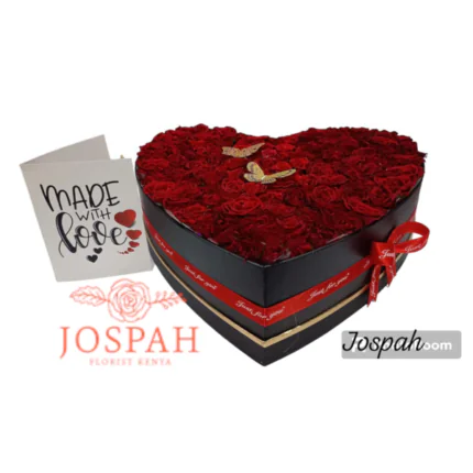 Signature Red Roses Hat Box