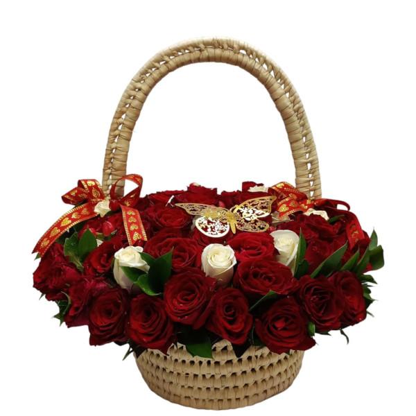 Enchanted Elegance Rose Basket