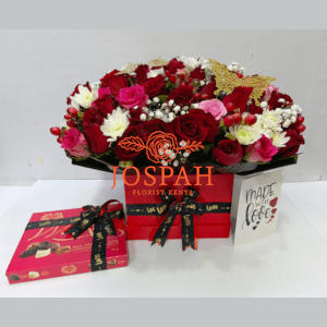 Eternal Romance Hat Box Bouquet and Gifts